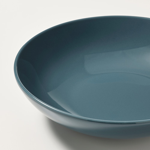 【FÄRGKLAR】系列藍色光滑湯盤