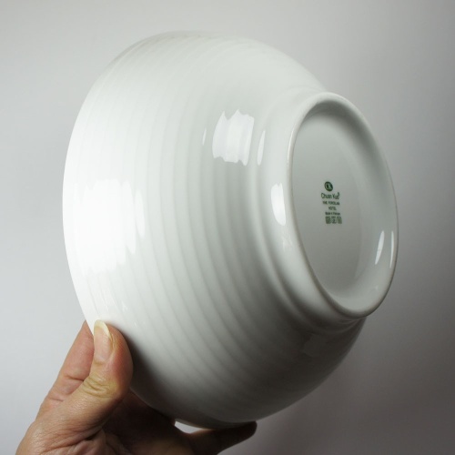 陶瓷白色橫紋碗
